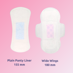 Buy your Panty Liner Custom Combo Pack Plain (155mm) | Anion (155mm) | With Wings (180mm) (Min 30 Pcs.)