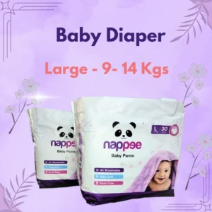 Soft Cotton Ultrathin Baby Diapers – L – 9 to 14 Kgs Kids (30 Pcs)