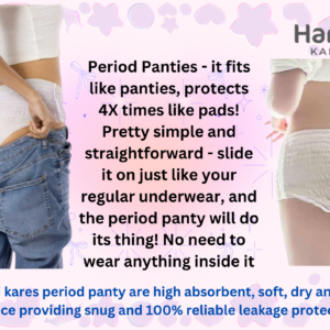 360° Comfort and Disposable Period Panties - L (Waist -26 -32) - 4 Pcs