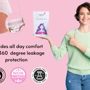 360° Comfort and Disposable Period Panties - XL (Waist - 34 -40 inches)-4pcs