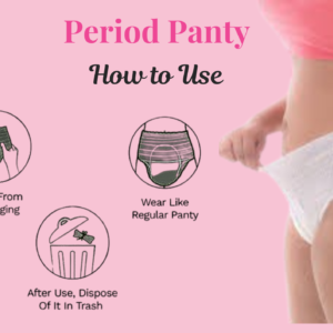 360° Comfort and Disposable Period Panties - XL (Waist - 34 -40 inches)-4pcs