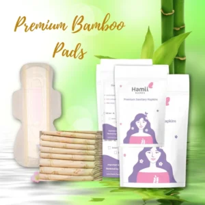 Premium Organic Bamboo Sanitary Pads| XXXL (360mm) | Over Night | Comfort for Overflow – 7 pcs